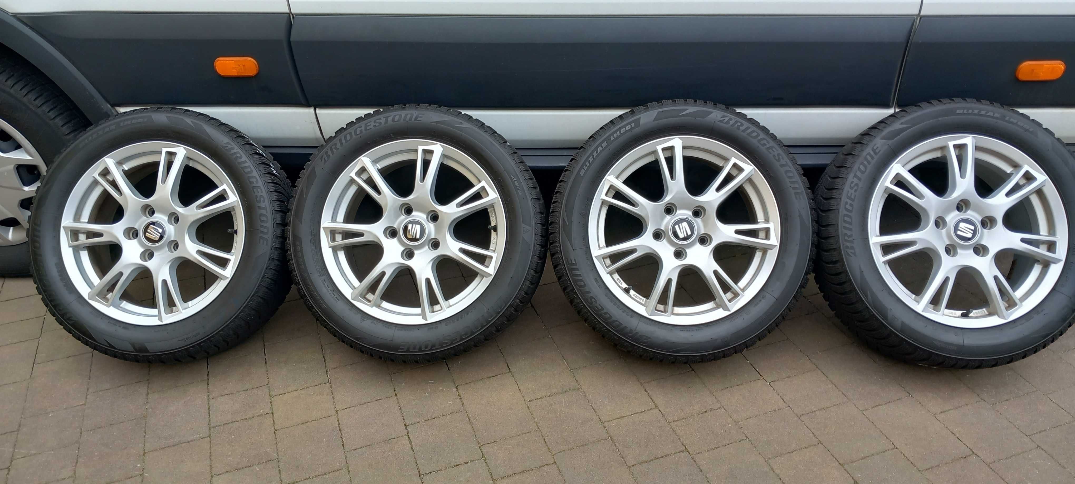 Koła zimowe 16" SEAT-Germany 5x112+BRIDGESTONE 205/55R16 M+S