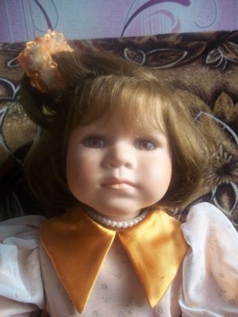 Фарфоровая кукла 80 см. Колекционная Новая Томас Беккер
