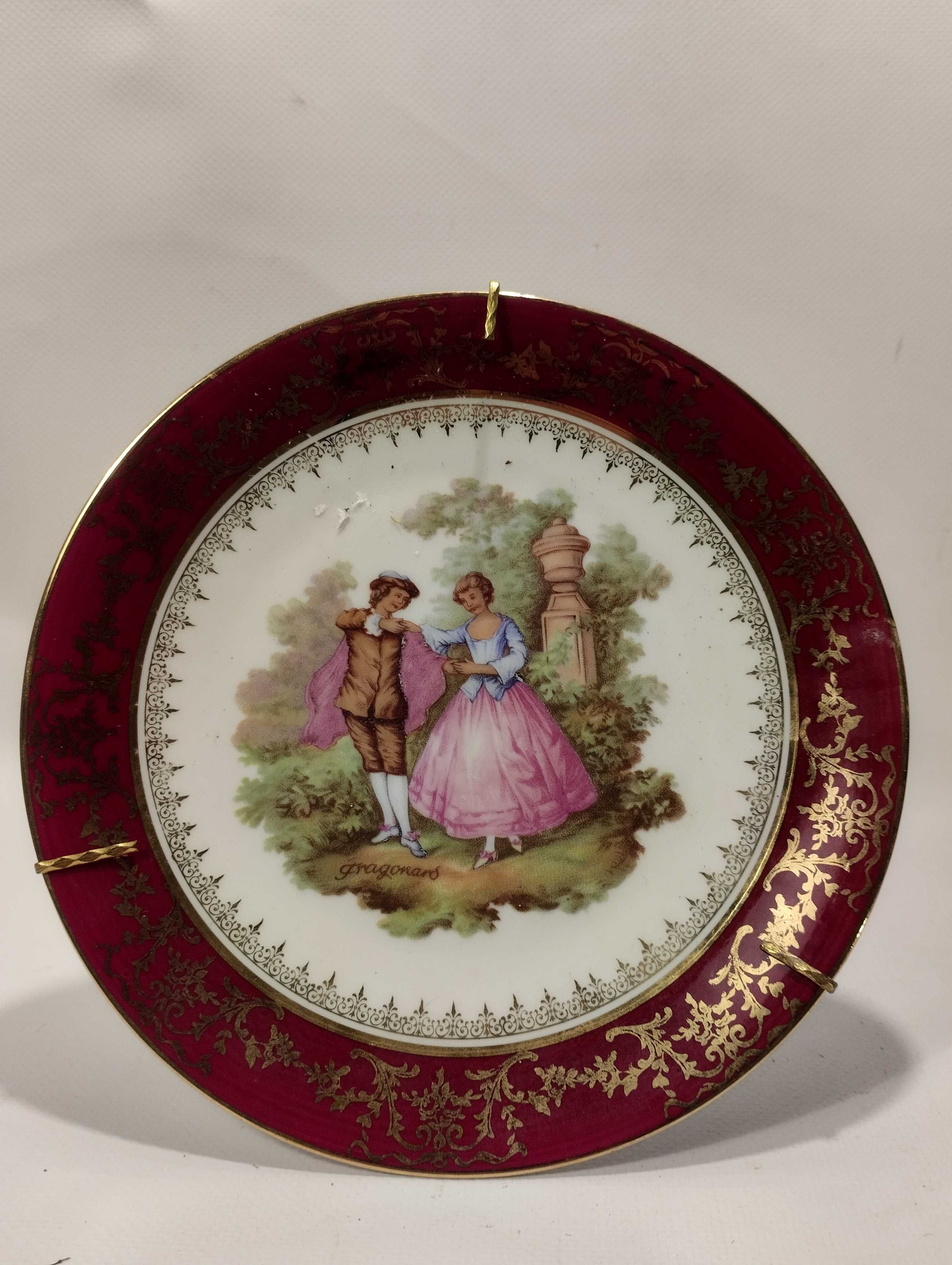 Talerz porcelanowy Limoges La Reine Francja