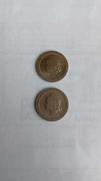 Moedas de 10 centavos, 1920 e 1921. Belas.