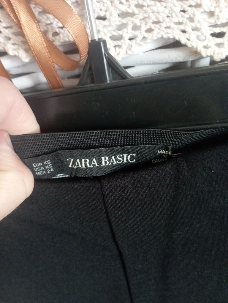 Legginsy z zamkami Zara wysoki stan