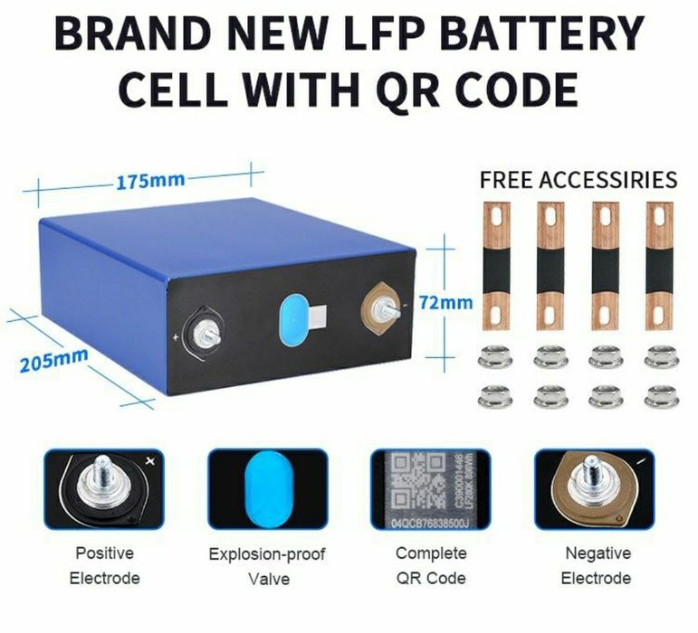 Bateria lítio kit DIY para inversor solar 15Kw 48V