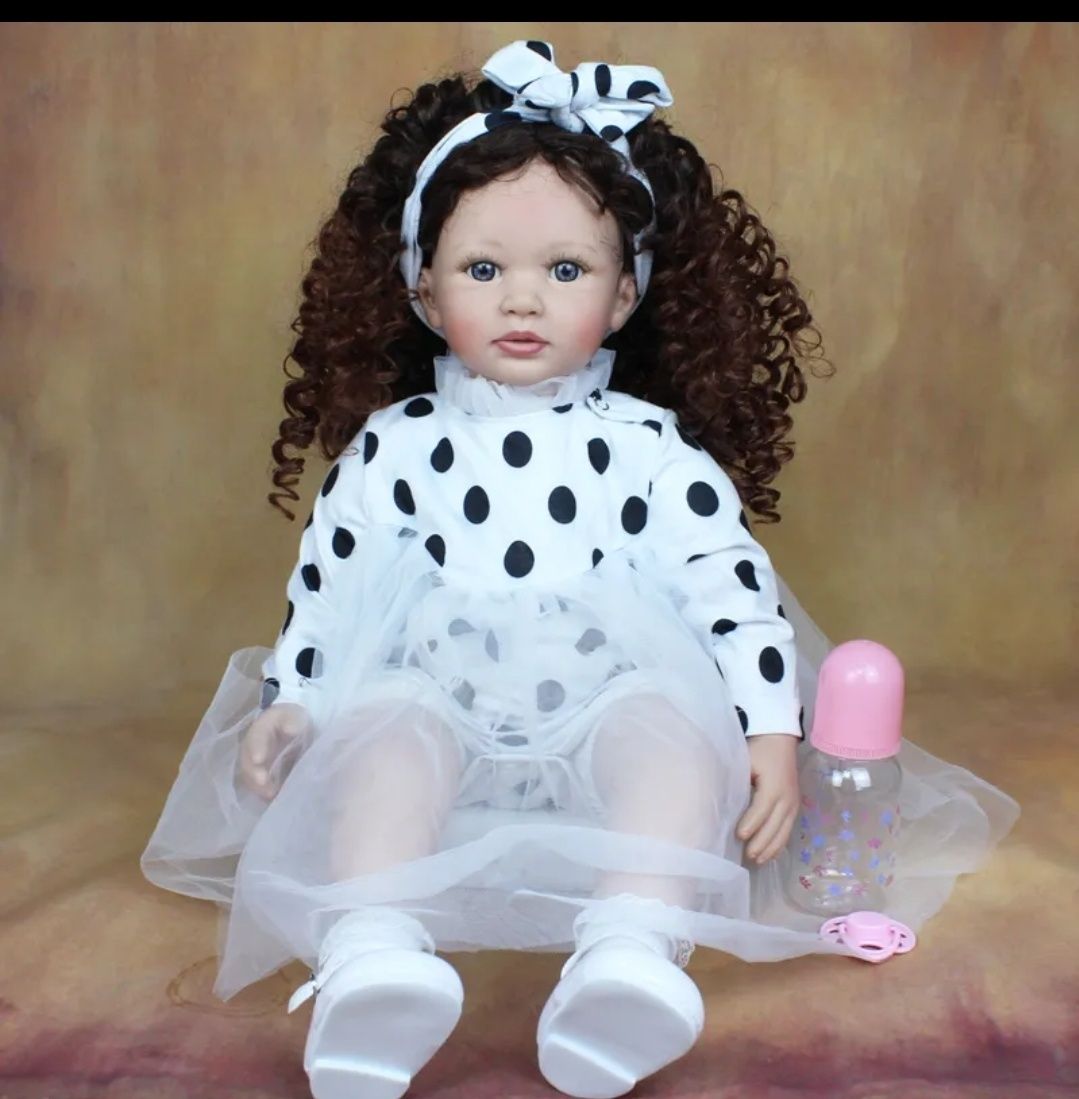 Лялька кукла reborn реборн велика 55см реалістична красуня