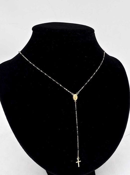 Złoty naszyjnik Różaniec 585 GOLD MONEY