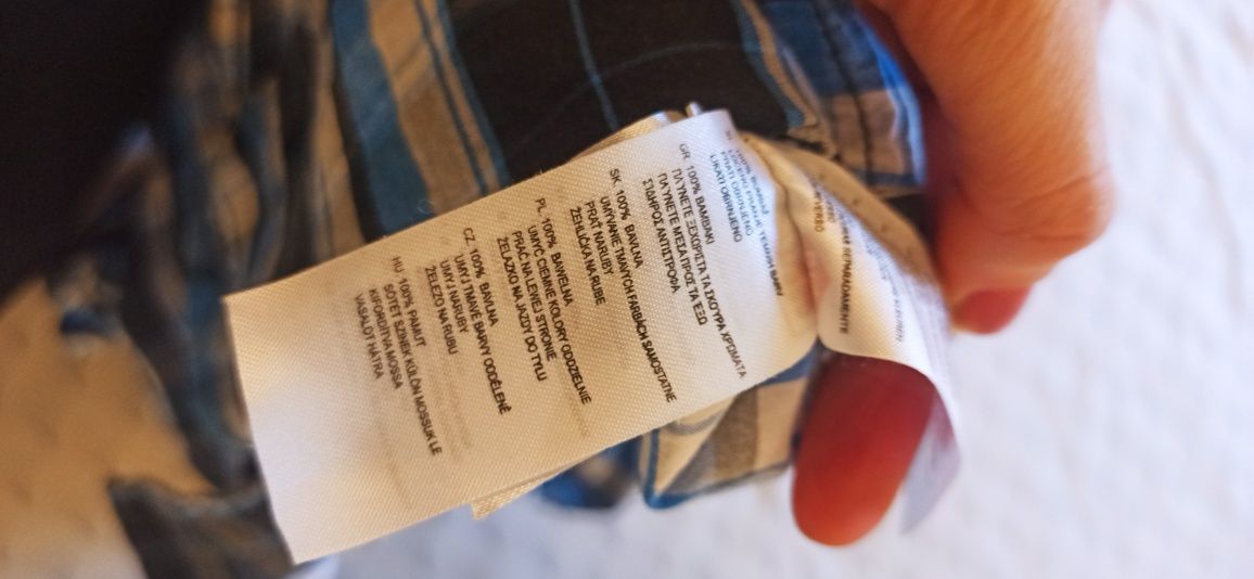 Koszula męska w kratkę z krótkim rękawem Lee Cooper rozm. M