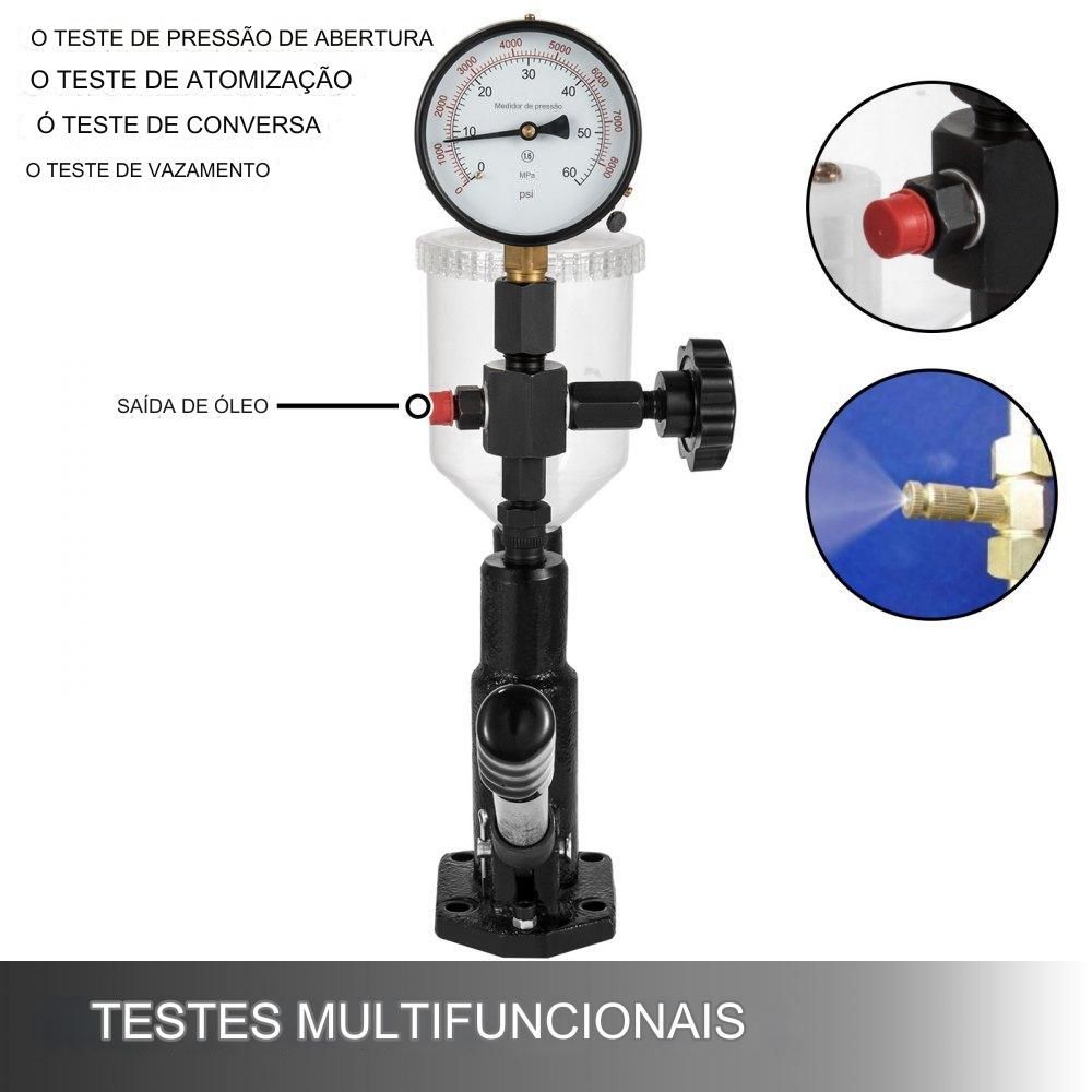 Testador de Injetores de Diesel (600 Bar)