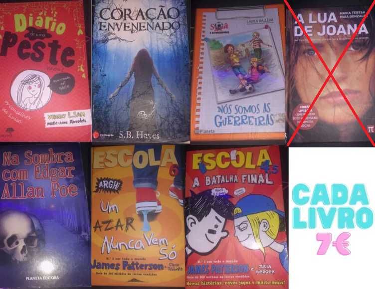 Livros - 7€ cada