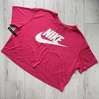 Luźna różowa bluzka sportowa koszulka loose fit NIKE sportswear