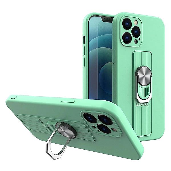 Ring Case silikonowe etui z uchwytem na palec i podstawką do Samsung G