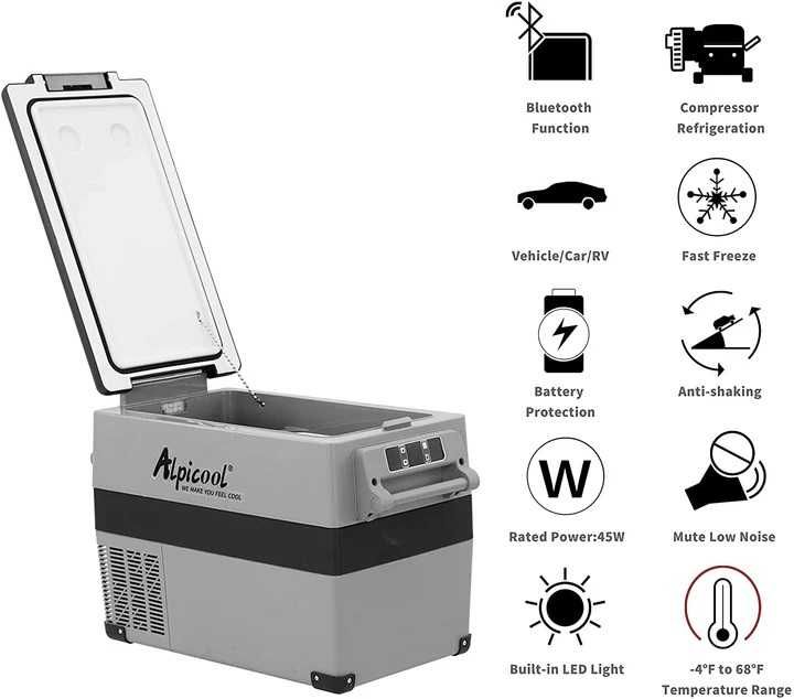 Alpicool CF45 Portable Dual Zone Car Fridge  FRIGORÍFICO CONGELA