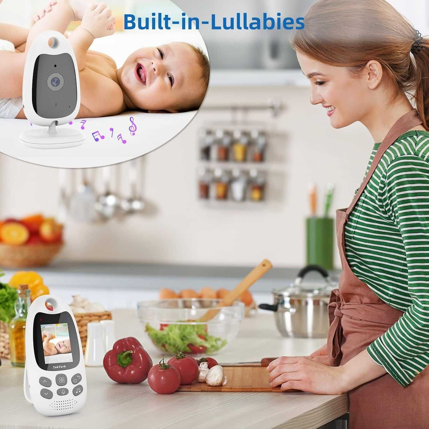 TAKTARK Babyfon Kamera Monitor 2
