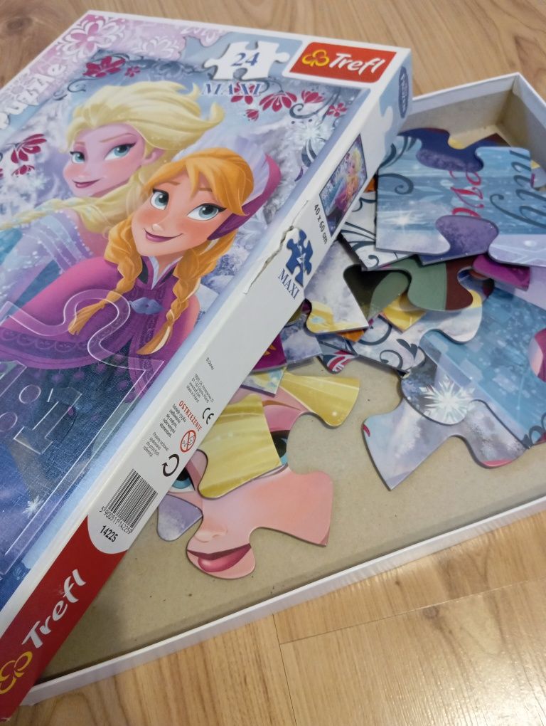 Puzzle Frozen Elza 24el. duże