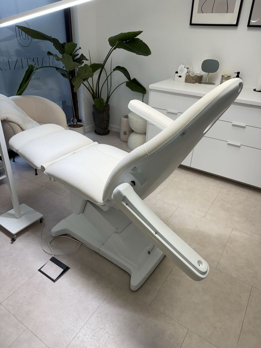 Fotel kosmetyczny elektryczny biały Sillion SUPER stan!!!