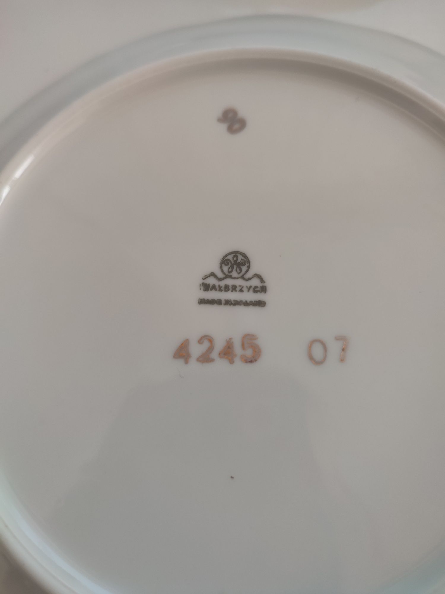 Talerzyki deserowe ceramiczne Huta Walbrzych