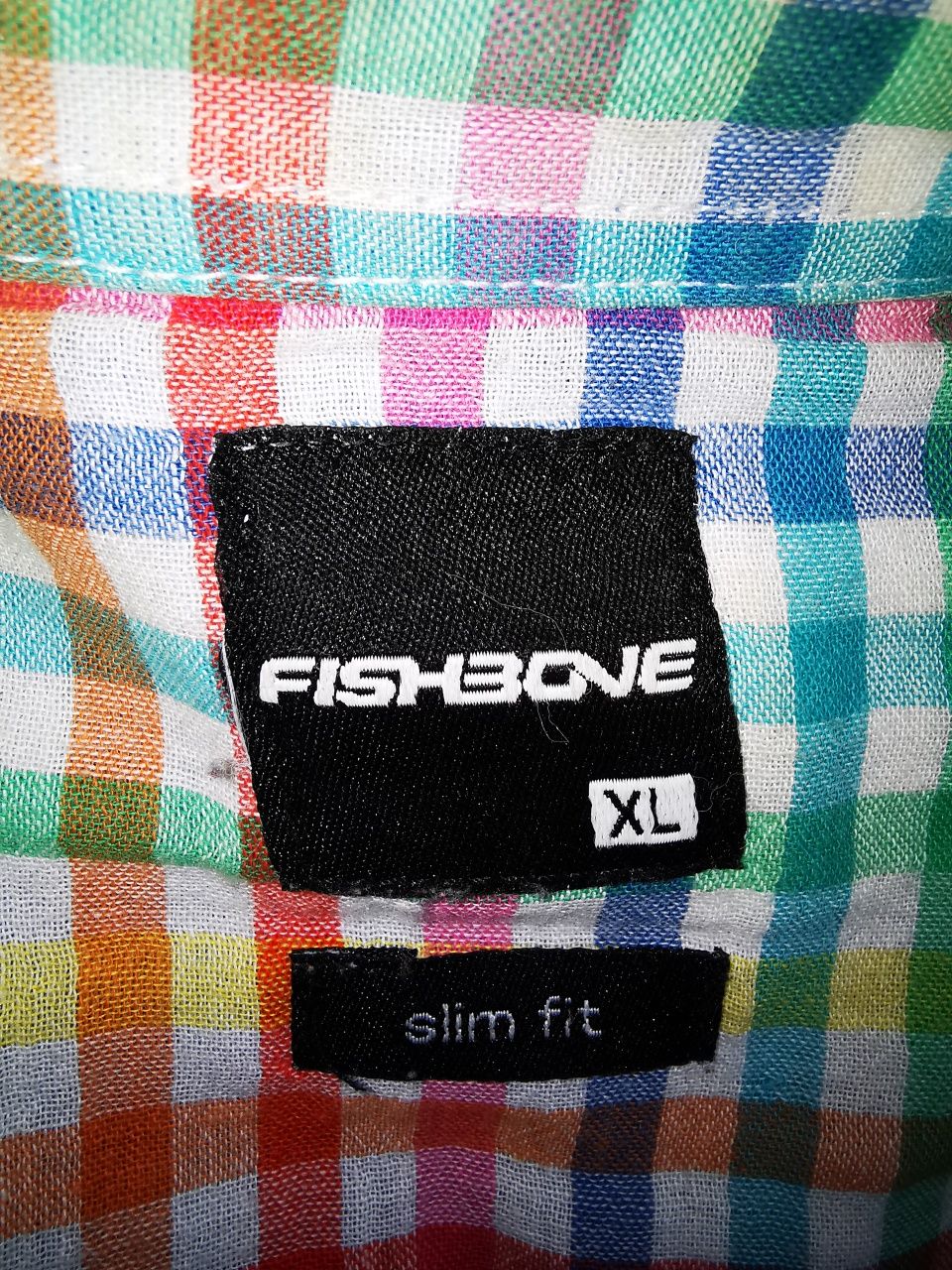 Camisa de Manga Comprida Slim Fit Fishbone Tamanho XL