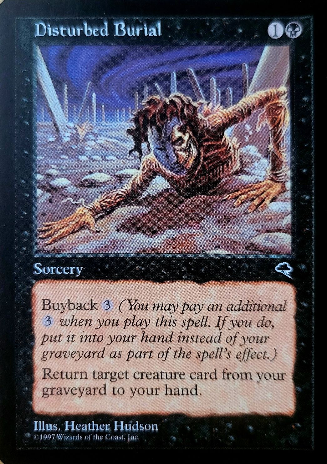 Magic the Gathering  - Disturbed Burial  - Tempest Edition