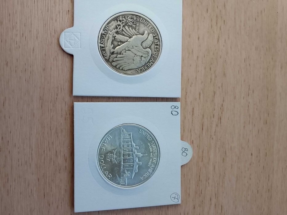 Half dolar - moneta 1943 ; 1982 srebro