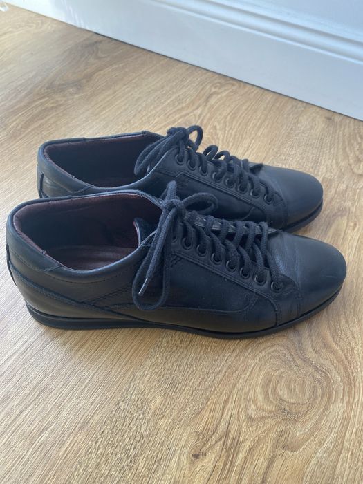 Buty męskie pantofle eleganckie roz 40 skóra