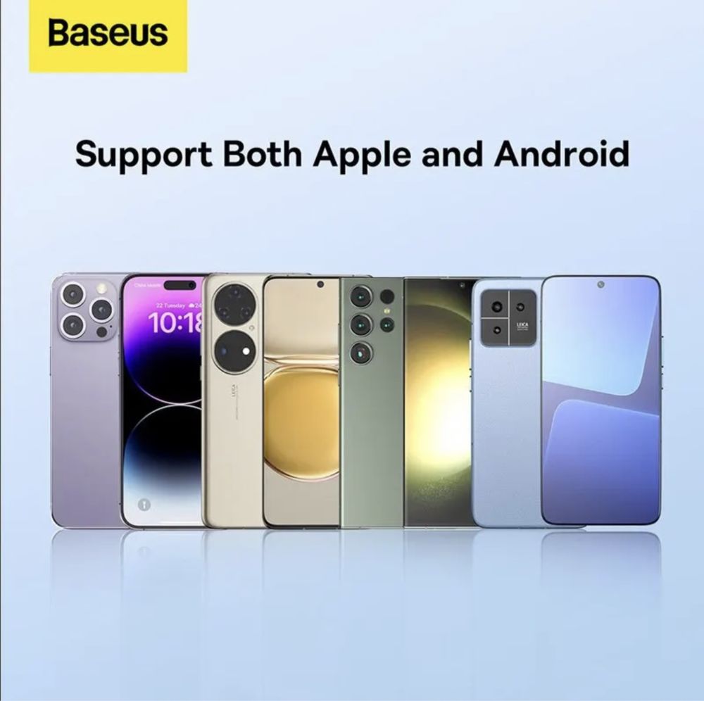 Бездротова зарядка 15W Baseus Simple 2 для Iphone, Android, навушників