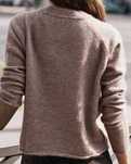 brazowe sweter  wełna alpaka  zara l/xl