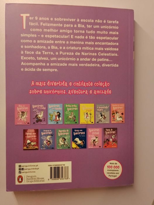 Coleção de Livros "Bia e o Unicórnio" da autora Dana Simpson