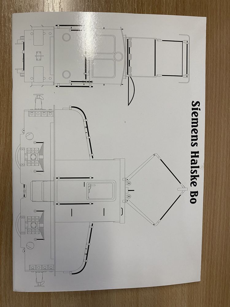 Model kartonowy lokomotywy elektrycznej Siemens Halske Bo