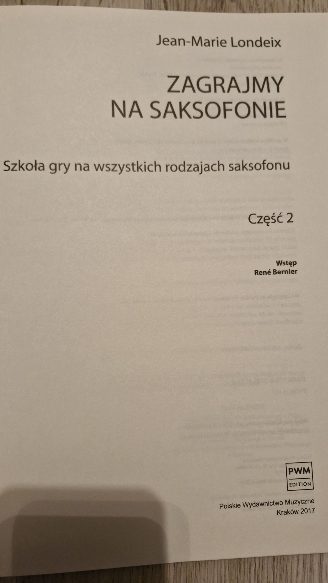 Nuty na saksofon "Zagrajmy na saksofonie"