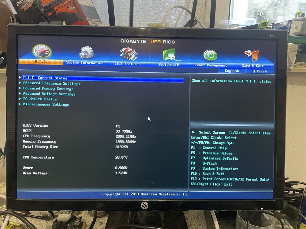 Материнська плата Gigabyte GA-H61M-S1 REV: 3.0, Intel H61, mATX, s1155