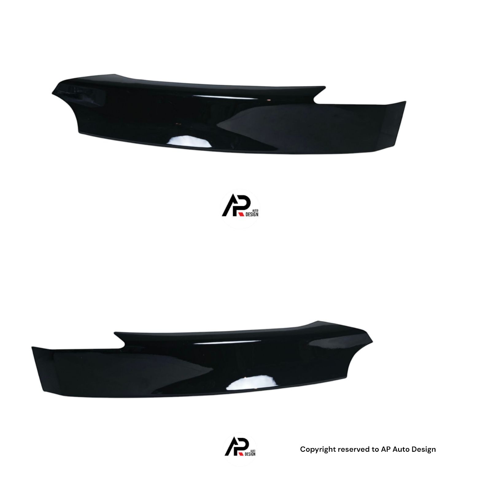 BMW E82 E88 Lip Aba Splitter Frontal Preto brilhante
