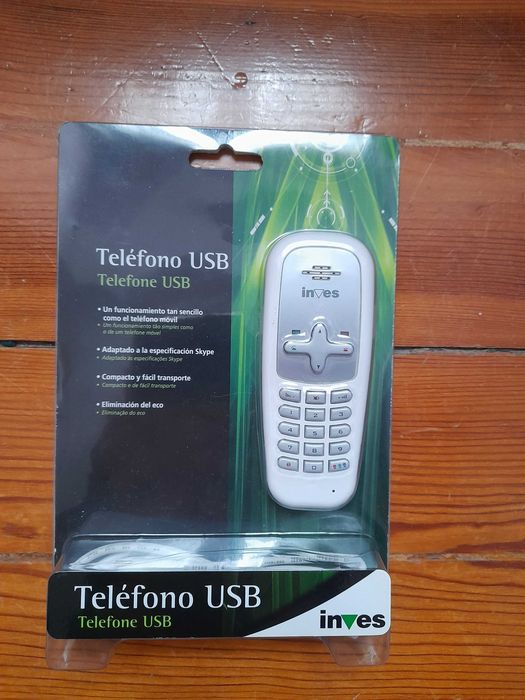 Telefone USB da "INVES" (fechado na embalagem original)