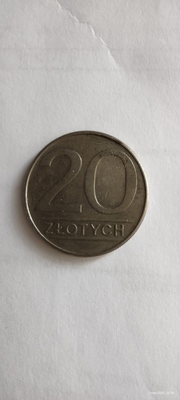 Moneta 20 zł z 1985 roku