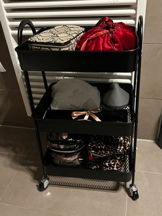Mobilny Stojak Organizer Wózek Wózeczek Barowy Do Łazienki Regał Metal