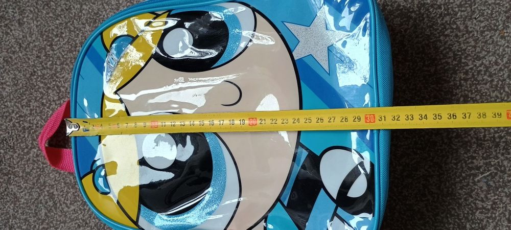 Plecak niebieski atomówki