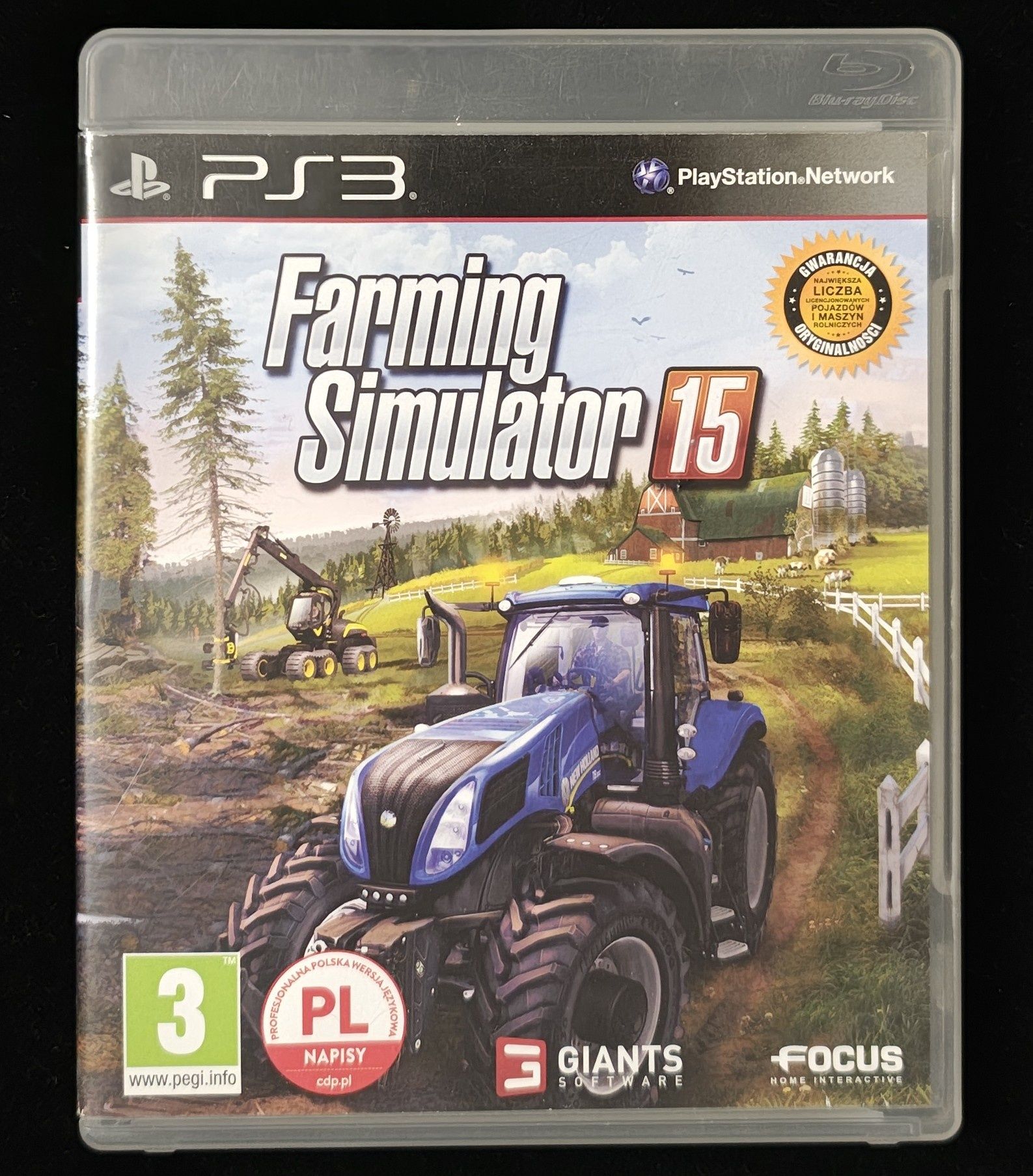 Farming Simulator 15 Gra na PS3 po polsku Komplet 3xPL 100% Sprawna