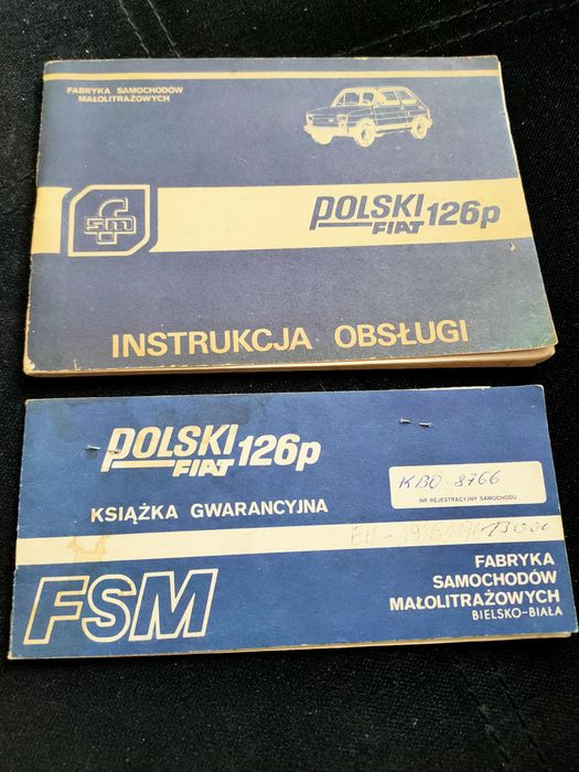 Fiat 126p instrukcja obsługi+ książka gwarancyjna