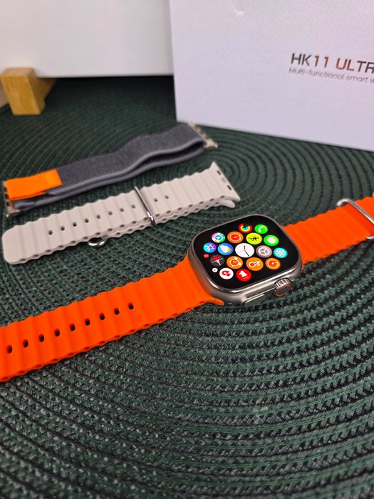 Smartwatch HK Ultra3 – AMOLED 2,12” • 2 paski • NOWY
