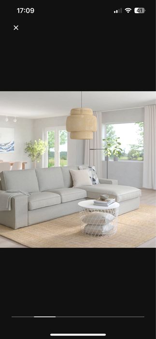 Sofá Kivik c/ chaise longue