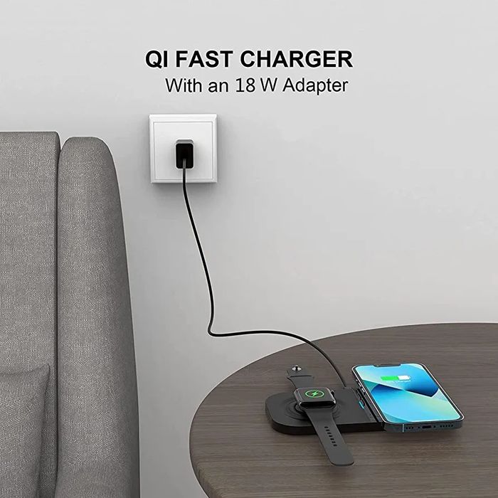 Бездротова зарядка для Apple Watch та iPhone (і інші тел.) одночасно