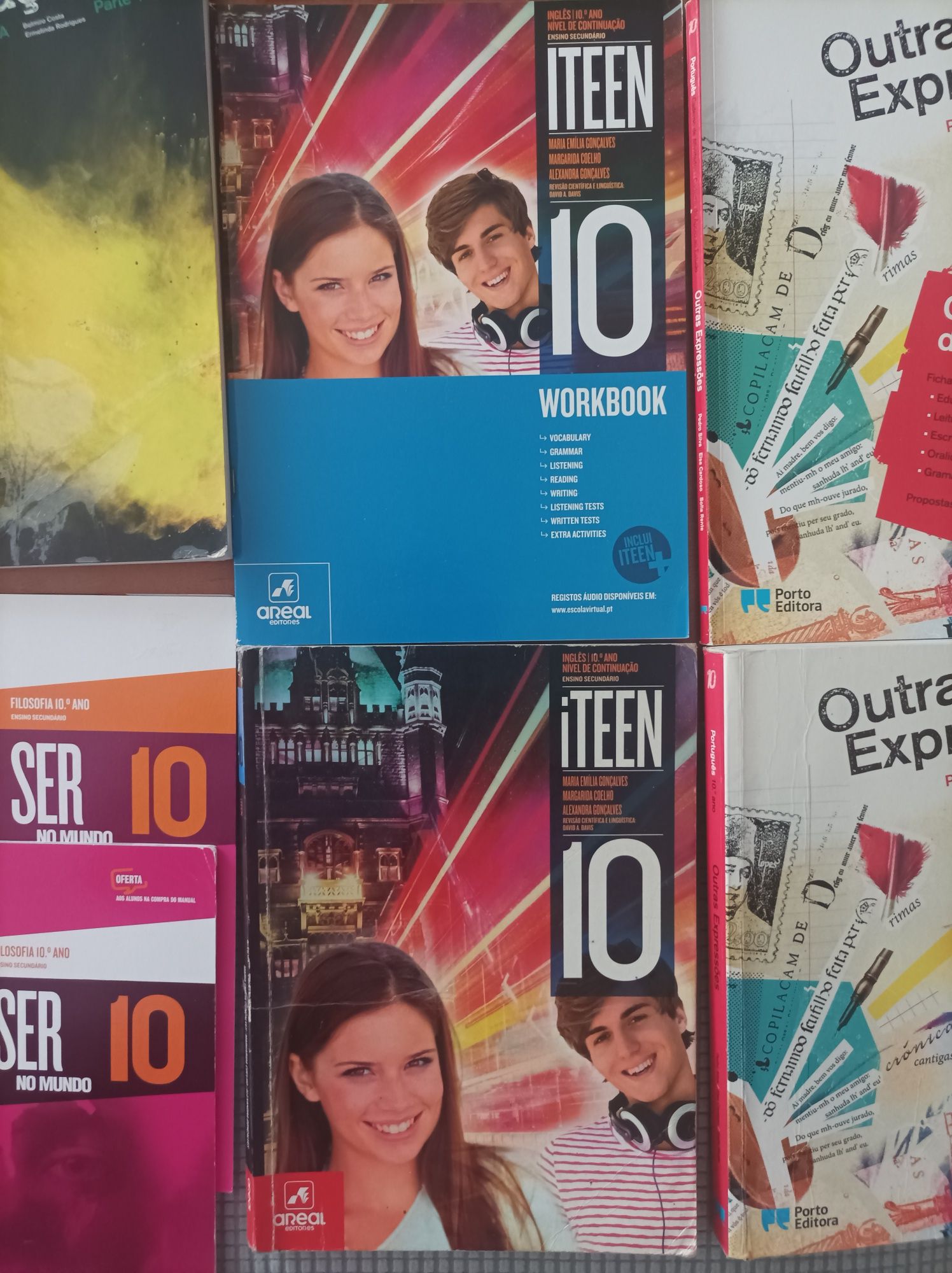Manuais e cadernos de actividades 10 ano