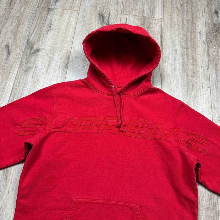 Худі Supreme set in logo red ss19 big logo