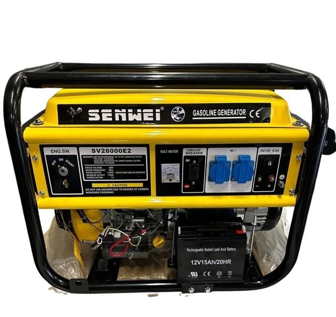 Генератор Senwei 7квт,бензиновый генератор, медная обмотка
