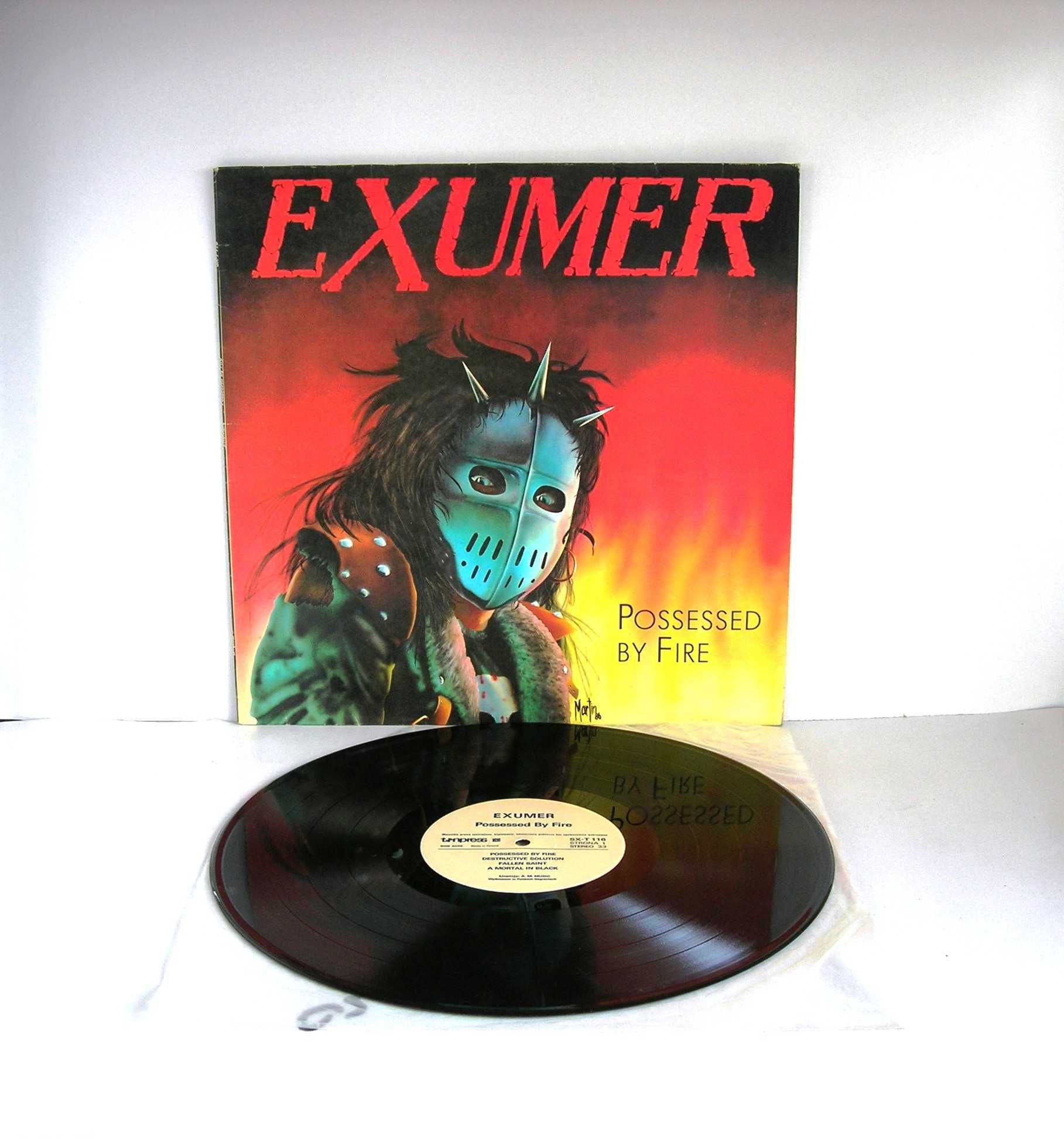 "Possessed By Fire" Exumer vinyl Tonpress 1986