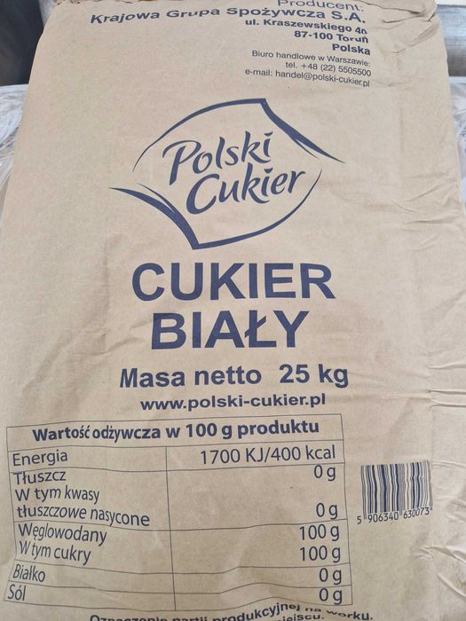 Polski Cukier dla PSZCZÓŁ 25KG