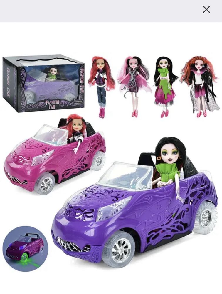 Лялька Monster High  машинка на пульту