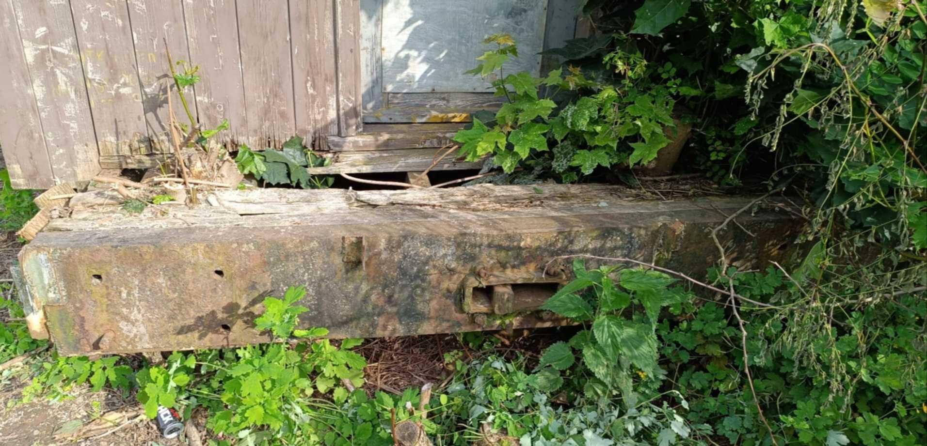 Wagon kolejowy mieszkalny drewniano stalowy - stalowa rama