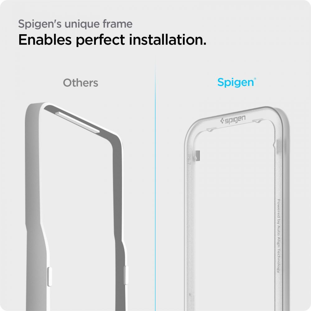 2X Szkło Hartowane Spigen Alm Glass Fc Do Iphone 13 Pro Max Black