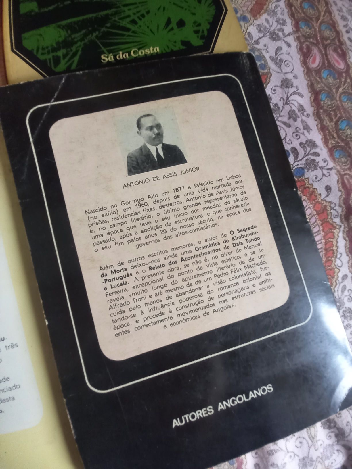 Literatura de Angola prosa e poesia livros antigos