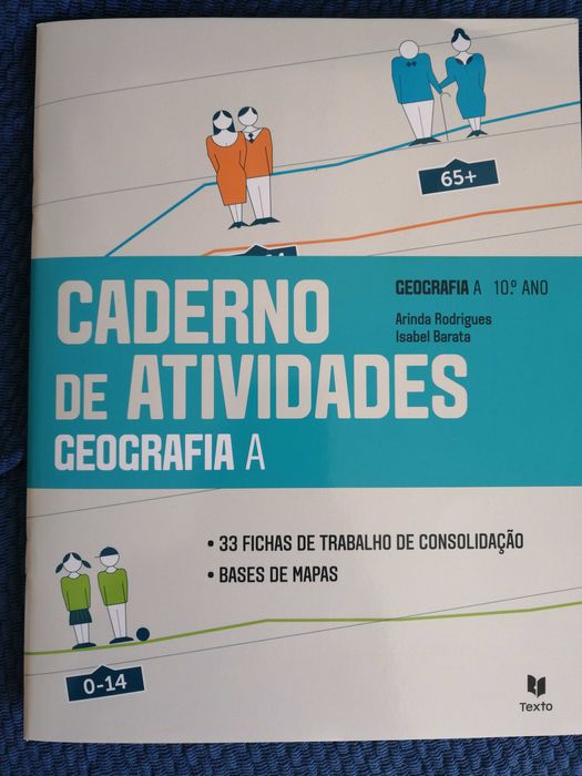 Cadernos atividades 10º ano, novos e como novos