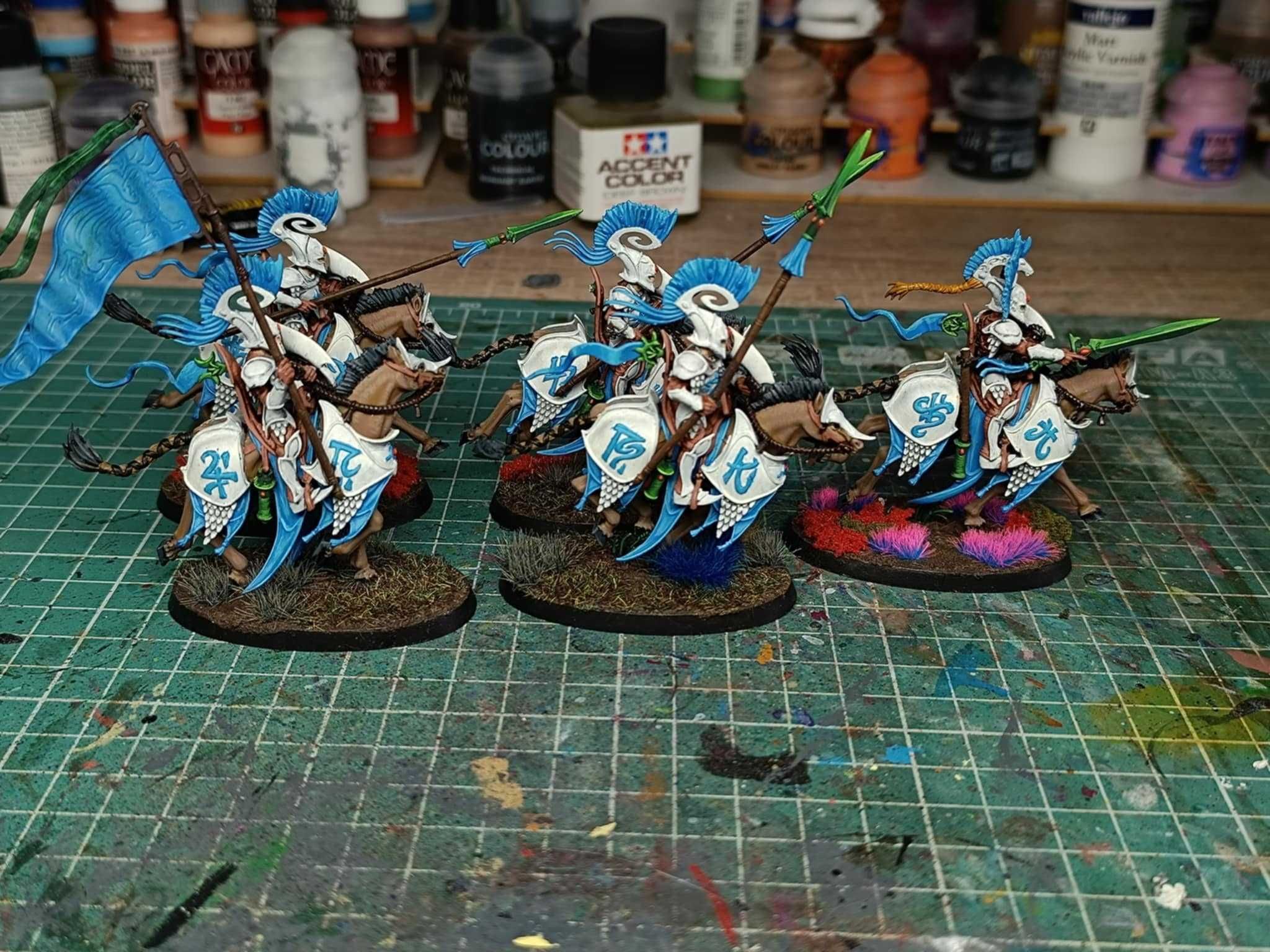 Vanari Dawnriders Malowane Lumineth [Warhammer, AoS, RPG, Figurki]
