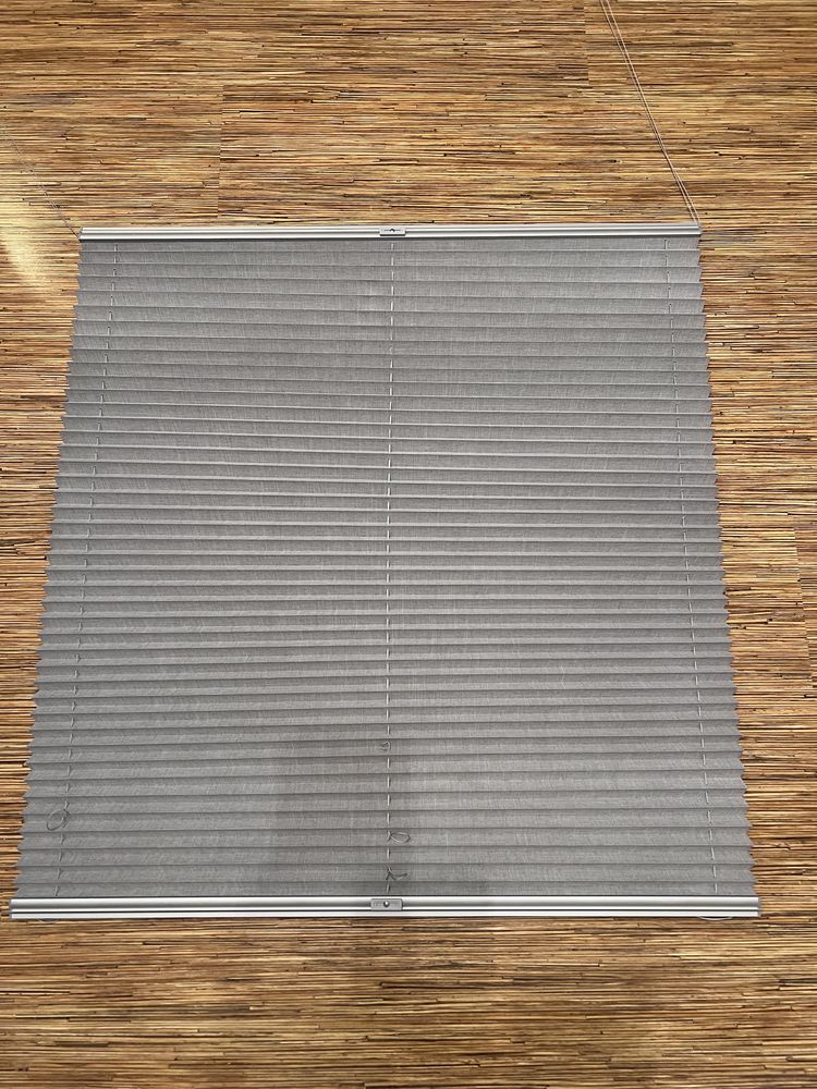 Nowa plisa okienna/żaluzja plisowana szara 74,4x147 cm